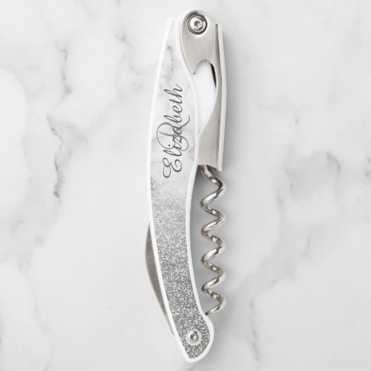 Tire-bouchon Belle Parties scintillant Monogramme Ombre en Marb (Dos)