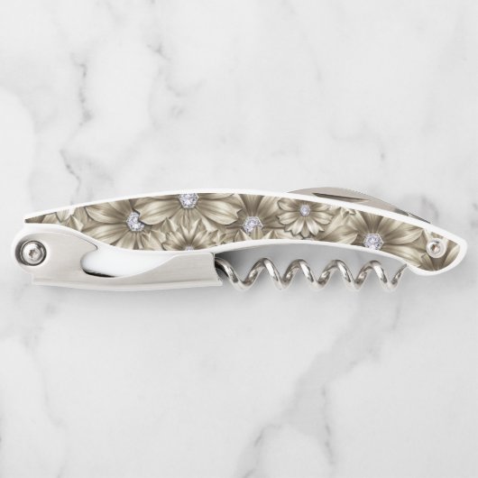 Tire-bouchon Belles Fleurs de Diamant (Devant)