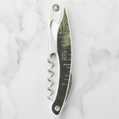 Tire-bouchon Bijoux Palm Feuille de mariage Vert ID830 (Devant)