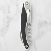 Tire-bouchon Black and Gold Script  | Stylish Monogram Modern (Dos)