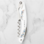 Tire-bouchon Bleu Boho Floral Waiter's Corkvis (Devant)