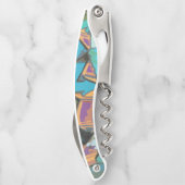 Tire-bouchon Bleu Graffiti Design Vis-bouchon (Dos)