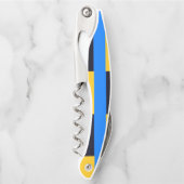 Tire-bouchon Bleu jaune (Devant)