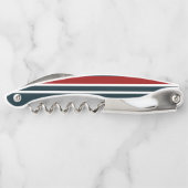 Tire-bouchon Bleu Rouge uniforme rayures (Dos)