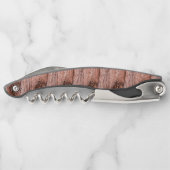 Tire-bouchon bois rustique écorce style bois (Dos)