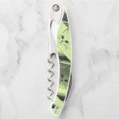 Tire-bouchon Bouteille de bouchon Ouverture Chats Chatons Vert (Devant)