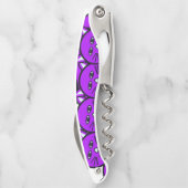 Tire-bouchon Bouteille de bouchon Ouverture Chats violets Chato (Dos)