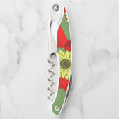 Tire-bouchon Bouteille de bouteille à bouchon tournesol (Devant)