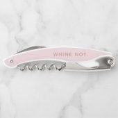 Tire-bouchon Bouteille "Whine Not" Rose Vis-À-Vis Rose Or (Dos)