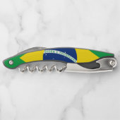 Tire-bouchon Brésil Drapeau patriotique cadeau (Dos)