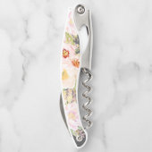 Tire-bouchon Bridesmaid Personnalisé Blush Peony Chalkboard (Dos)