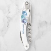 Tire-bouchon Bridesmaid Rose bleu (Dos)