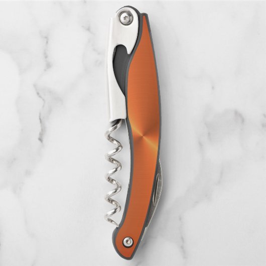 Tire-bouchon Brillant rouille orange (Devant)