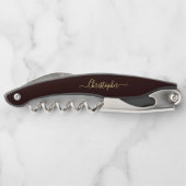 Tire-bouchon Brown Monogramme Bière Vin Bouteille de Vin (Dos)