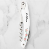 Tire-bouchon Cadeau de femme de chambre rose (Devant)