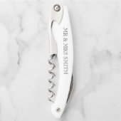 Tire-bouchon Cadeau de mariage classique pour M & Mme NOM Maria (Devant)