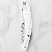 Tire-bouchon Cadeaux de mariage | Vin-tire personnalisé (Devant)