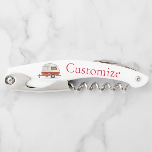 Tire-bouchon Camper Teardrop Classic Retro Thunder_Cove (Devant)