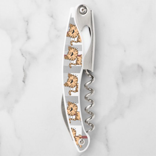 Tire-bouchon Chat d'ouverture de la bouteille à vis (Dos)