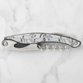 Tire-bouchon Chevaux en Silhouette (Devant)