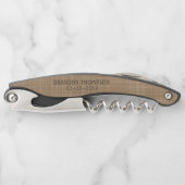 Tire-bouchon Chic Beige Classy Taupe Brown Motif (Devant)