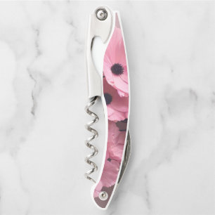 Tire-bouchon Chic floral rose aquarelle nuptial