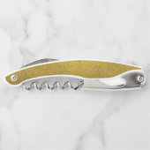 Tire-bouchon Chic Parties scintillant or vis à vis avec Monogra (Dos)