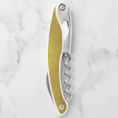 Tire-bouchon Chic Parties scintillant or vis à vis avec Monogra (Dos)