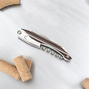 Tire-bouchon Chocolat foncé rayures Brown
