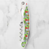 Tire-bouchon Chouette en roses rouges (Devant)