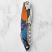 Tire-bouchon Ciel doré, bleu violet feuilles (Dos)