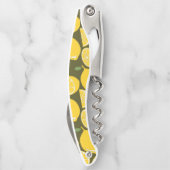 Tire-bouchon Citron Jaune Moderne Amusant mignon (Dos)