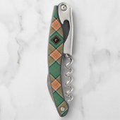 Tire-bouchon Clan Pollock Tartan Waiter's Corkvis (Dos)