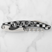 Tire-bouchon Classic Black and White Wine Corkscrew (Devant)