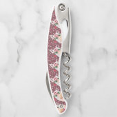 Tire-bouchon Cochon de loup de Waiter avec Rose (Dos)