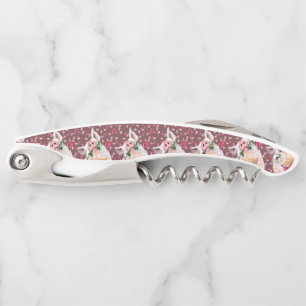 Tire-bouchon Cochon de loup de Waiter avec Rose