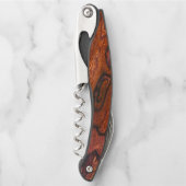 Tire-bouchon Cocobolo (bois) faux finition (Devant)