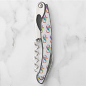 Tire-bouchon Colibri arc-en-ciel avec symbole Infinity (Devant)