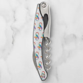 Tire-bouchon Colibri arc-en-ciel avec symbole Infinity (Dos)