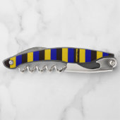 Tire-bouchon Colonnes de bande de drapeau de la Barbade (Dos)