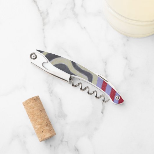 Tire-bouchon Coloured Waves Corkscrew (Devant)