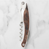 Tire-bouchon Copper Sunset Palm Leaves Pattern Garçon d'honneur (Devant)