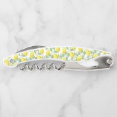Tire-bouchon Corkscrew Bottle Opener Yellow and White Lemons (Dos)