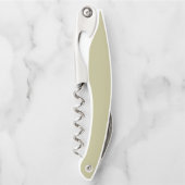 Tire-bouchon Couleur solide verte Sage | Classique | Élégant (Devant)