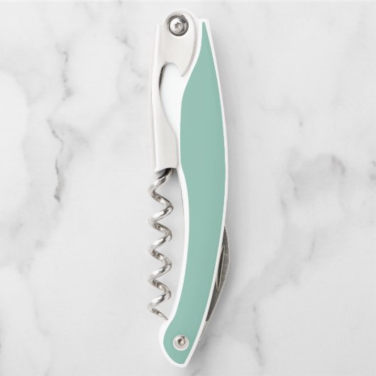 Tire-bouchon Couleur uni vert pastel Amazonite (Devant)