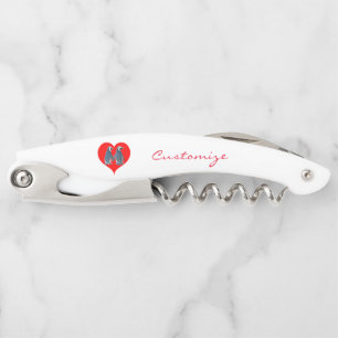 Tire-bouchon Couple de pingouin Inséparable Red Heart Thunder_