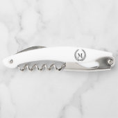 Tire-bouchon Couronne de laurier noir monogramme (Dos)