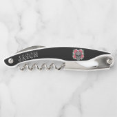 Tire-bouchon Crâne avec fleurs (Dos)