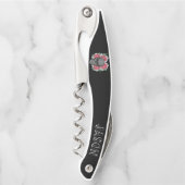 Tire-bouchon Crâne avec fleurs (Devant)