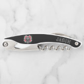 Tire-bouchon Crâne avec fleurs (Devant)